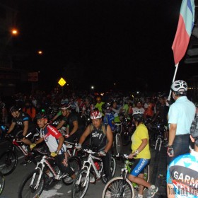 The event was flag-off at 8pm sharp.